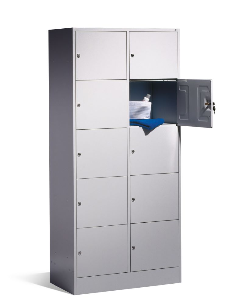 Produktbild C+P Schließfachschrank Serie 8070 1950 x 900 x 480 mm in lichtgrau bild 3