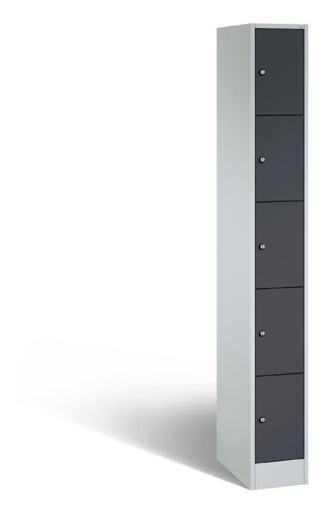 Produktbild C+P Schließfachschrank Serie 8070 mit 5 Fächer dunkelgrau 240 x 480 x 1950 mm