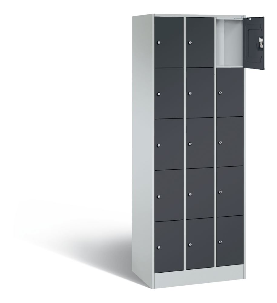 Produktbild C+P Schließfachschrank Serie 8070 1950 x 680 x 480 mm lichtgrau anthrazit bild 2