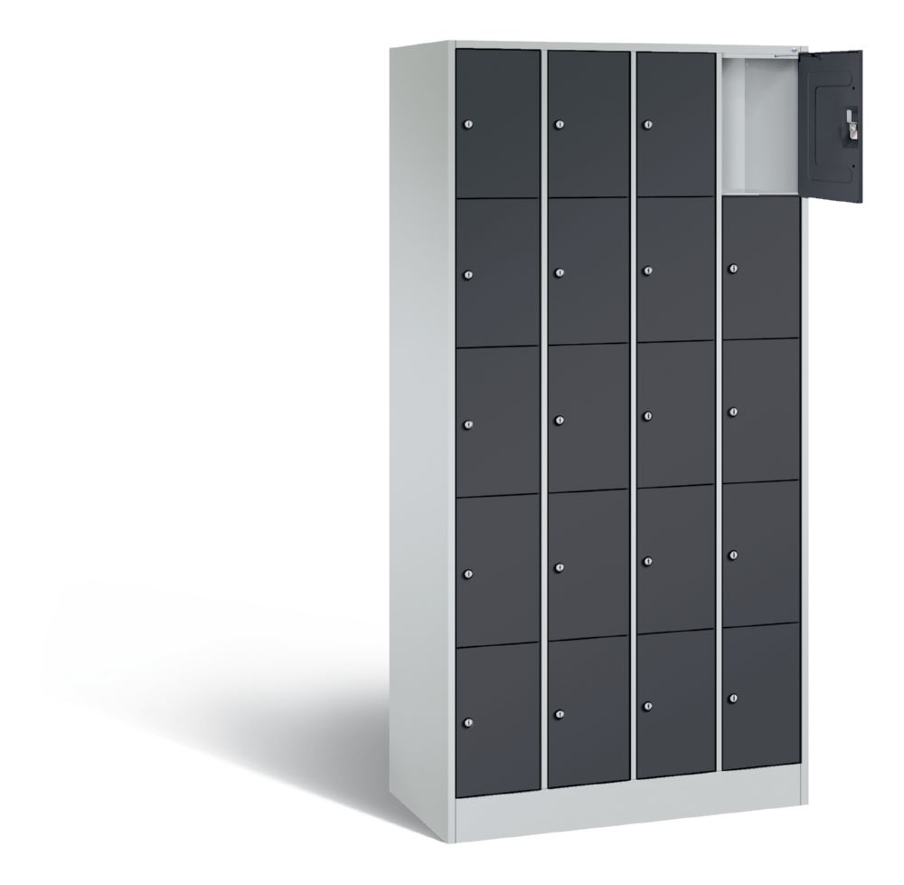 Produktbild C+P Schließfachschrank Serie 8070 H 1950 x B 900 x T 480 mm lichtgrau anthrazit