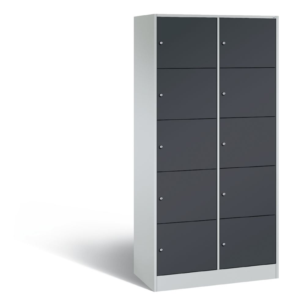 Produktbild C+P Schließfachschrank Serie 8070 1950 x 900 x 480 mm lichtgrau anthrazit