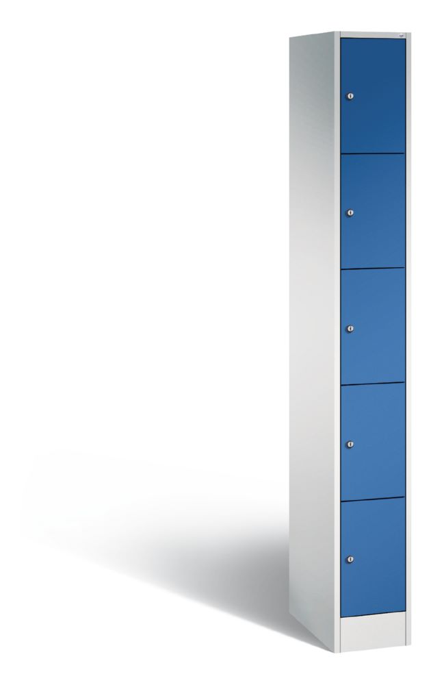 Produktbild C+P Schließfachschrank Serie 8070 mit 5 Fächer enzianblau 240 x 480 x 1950 mm