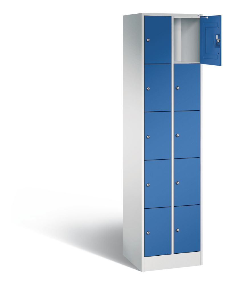 Produktbild C+P Schließfachschrank Serie 8070 H 1950 x B 460 x T 480 mm lichtgrau enzianblau bild 2