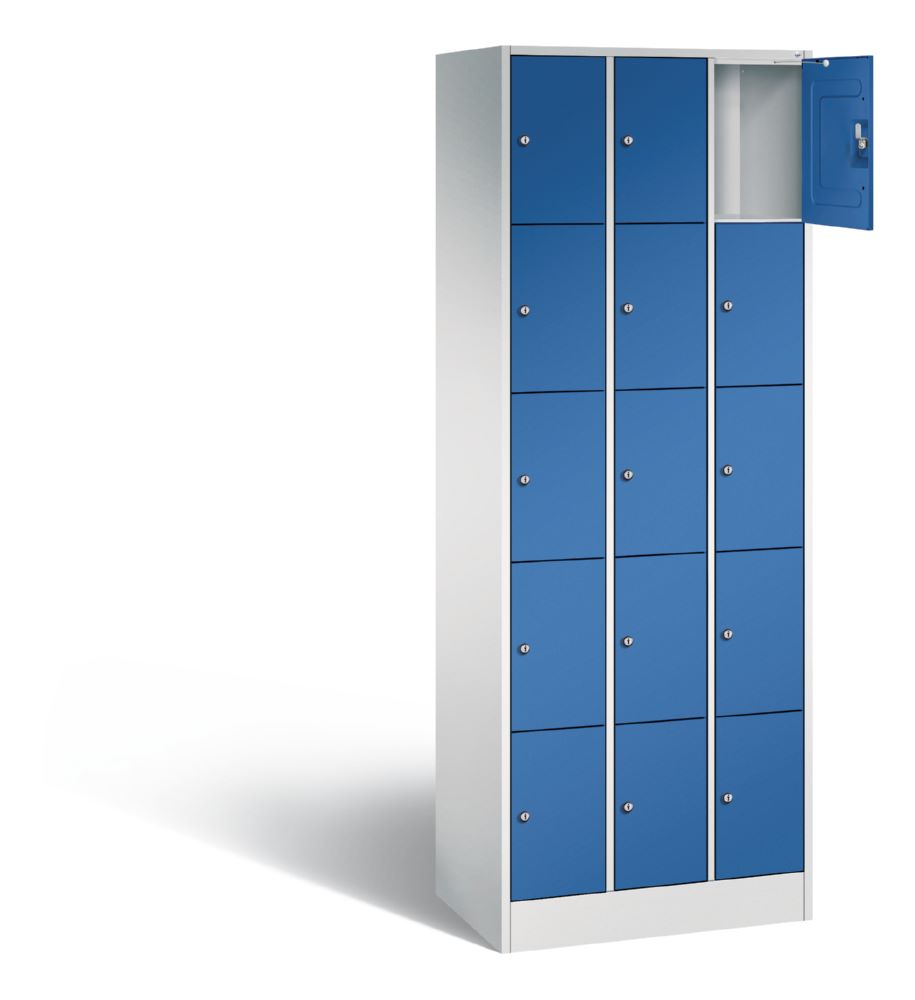 Produktbild C+P Schließfachschrank Serie 8070 1950 x 680 x 480 mm lichtgrau enzianblau bild 2