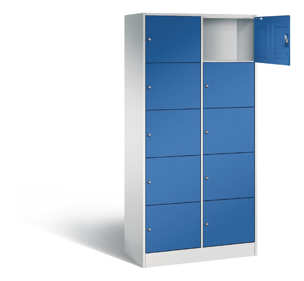Produktbild C+P Schließfachschrank Serie 8070 1950 x 900 x 480 mm lichtgrau enzianblau bild 2