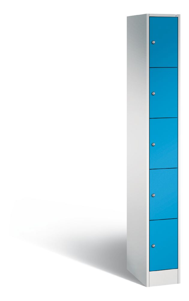 Produktbild C+P Schließfachschrank Serie 8070 mit 5 Fächer lichtblau 240 x 480 x 1950 mm