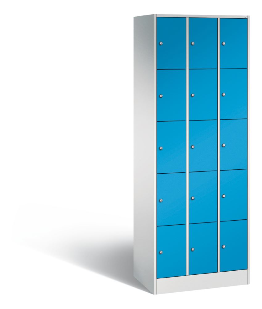 Produktbild C+P Schließfachschrank Serie 8070 1950 x 680 x 480 mm lichtgrau lichtblau