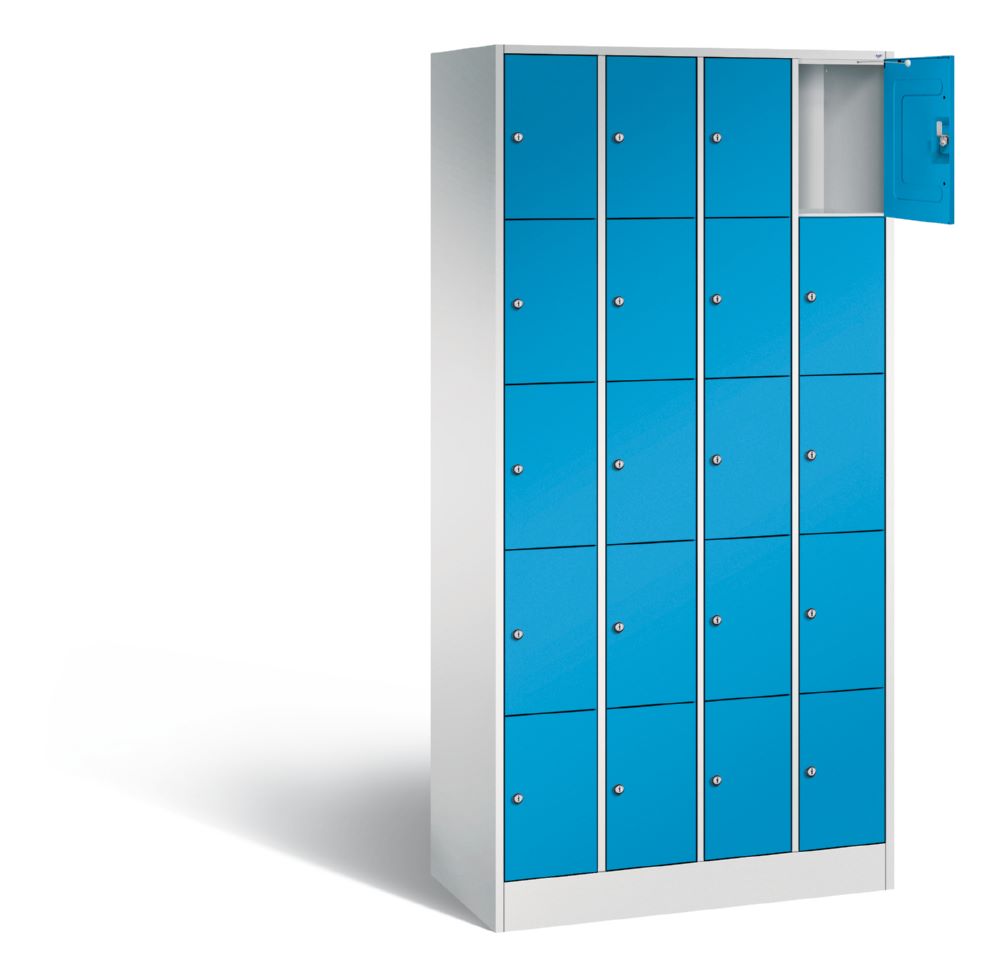 Produktbild C+P Schließfachschrank Serie 8070 H 1950 x B 900 x T 480 mm lichtgrau lichtblau bild 2