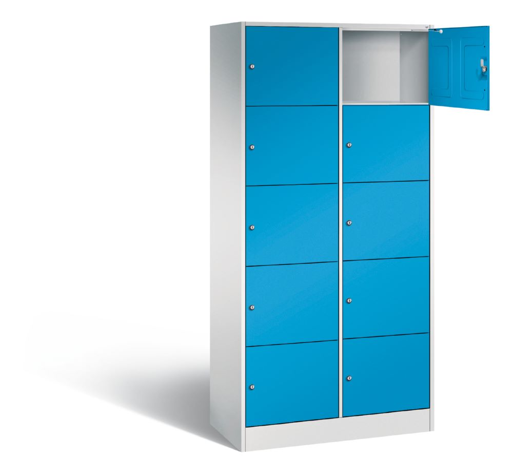 Produktbild C+P Schließfachschrank Serie 8070 1950 x 900 x 480 mm lichtgrau lichtblau bild 2