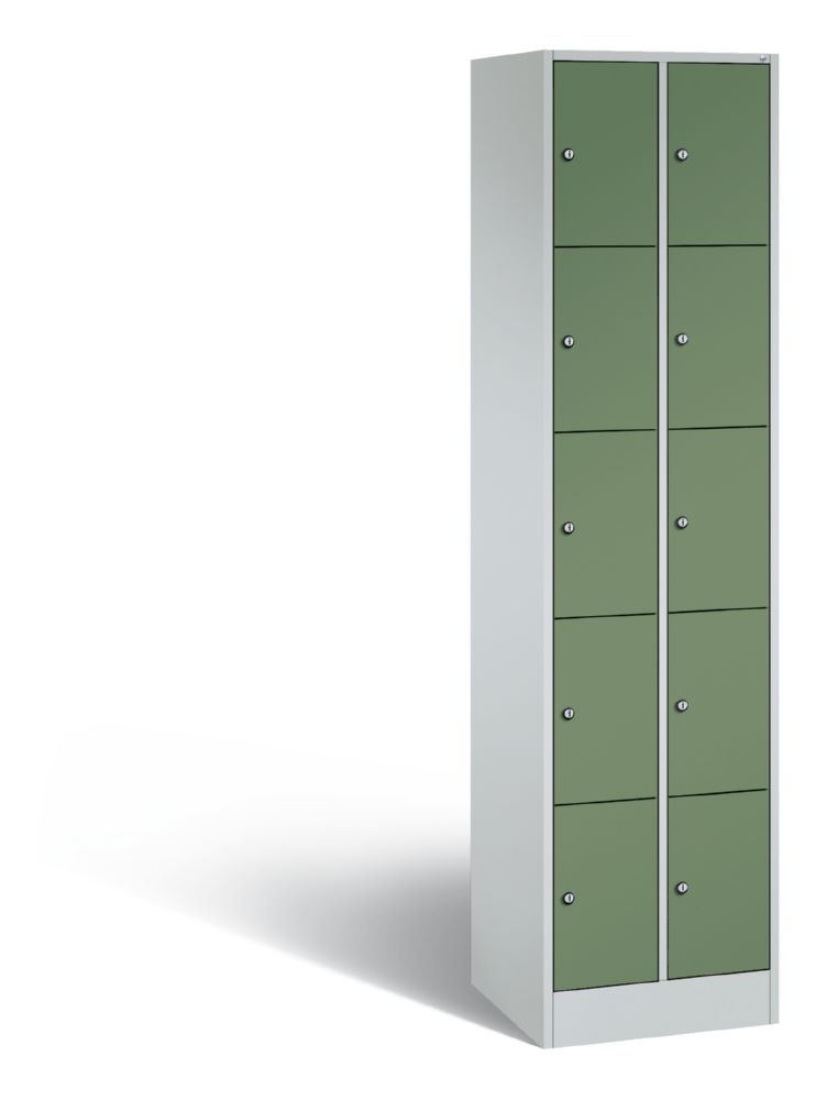 Produktbild C+P Schließfachschrank Serie 8070 H 1950 x B 460 x T 480 mm lichtgrau resedagrün