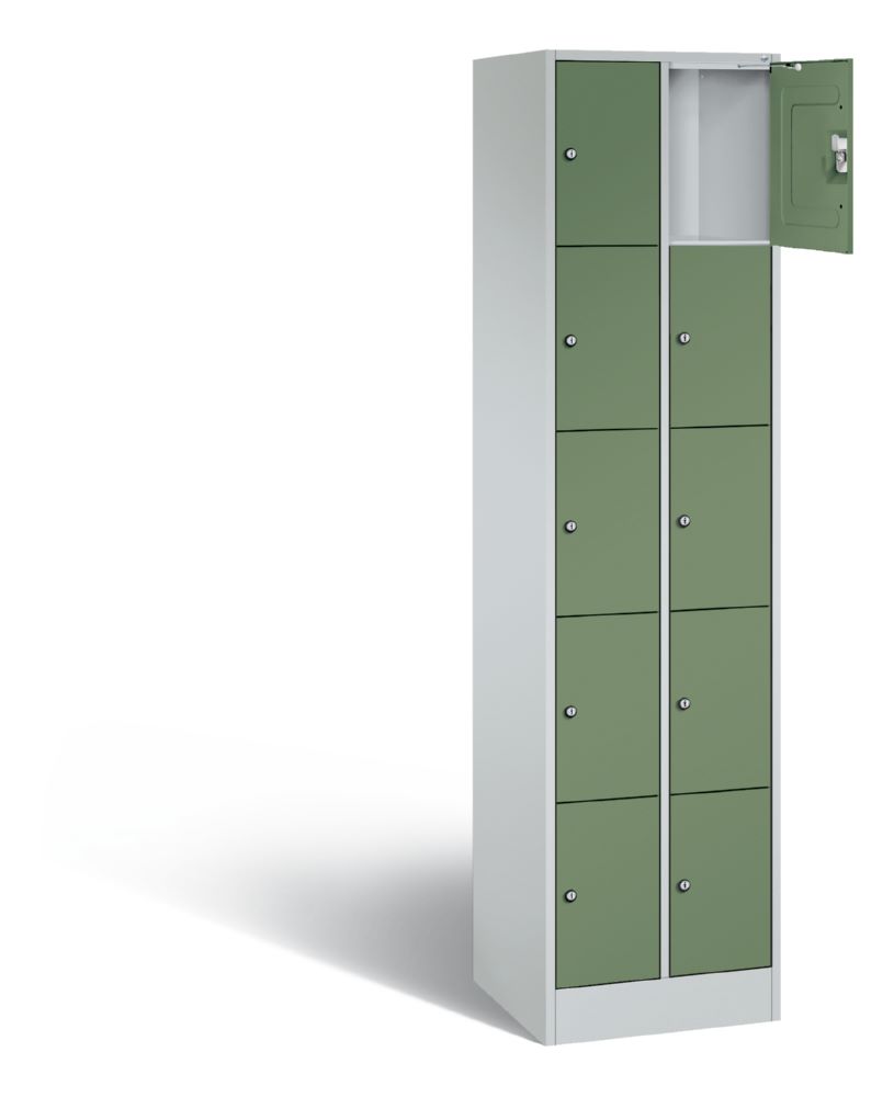 Produktbild C+P Schließfachschrank Serie 8070 H 1950 x B 460 x T 480 mm lichtgrau resedagrün bild 2