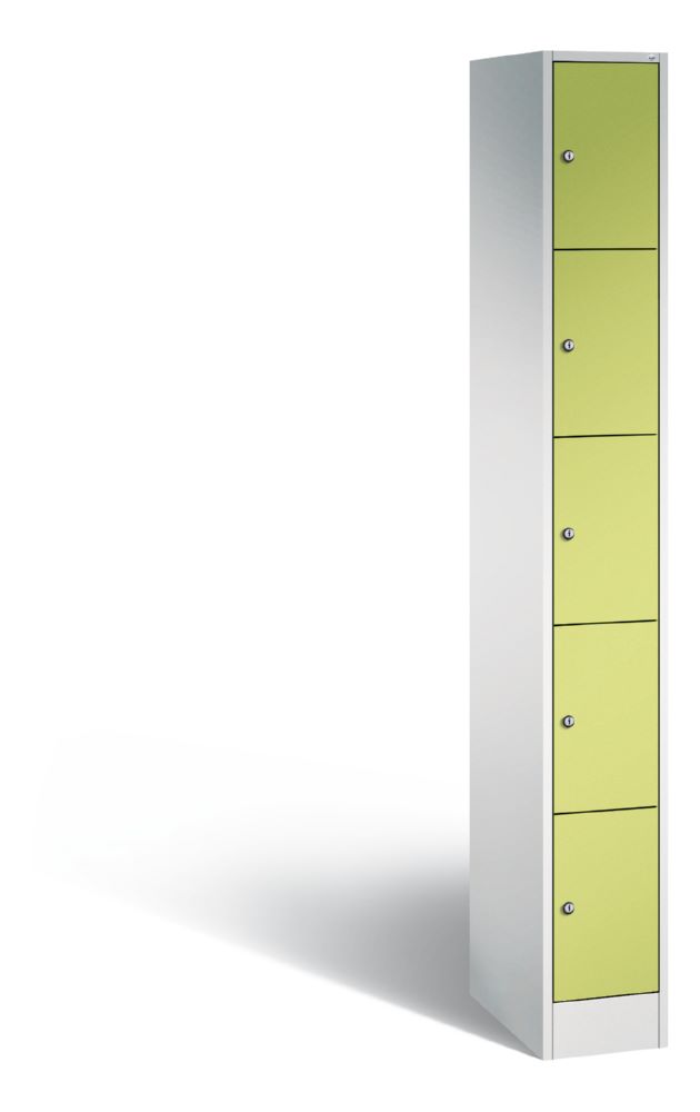 Produktbild C+P Schließfachschrank Serie 8070 mit 5 Fächer viridingrün 240 x 480 x 1950 mm