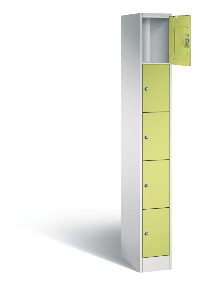Produktbild C+P Schließfachschrank Serie 8070 mit 5 Fächer viridingrün 240 x 480 x 1950 mm bild 2
