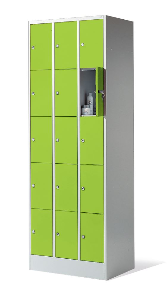Produktbild C+P Schließfachschrank Serie 8070 H 1950 x B 680 x T 480 mm lichtgrau viridingrün bild 3