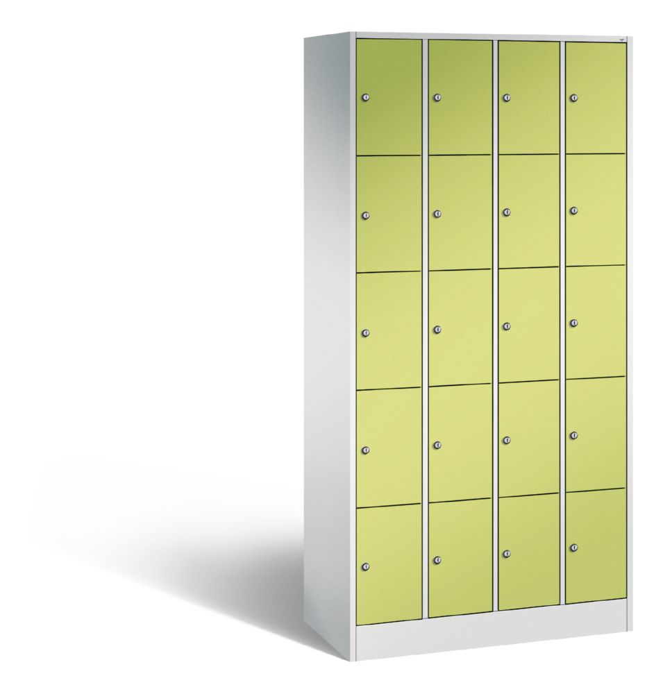 Produktbild C+P Schließfachschrank Serie 8070 H 1950 x B 900 x T 480 mm lichtgrau viridingrün