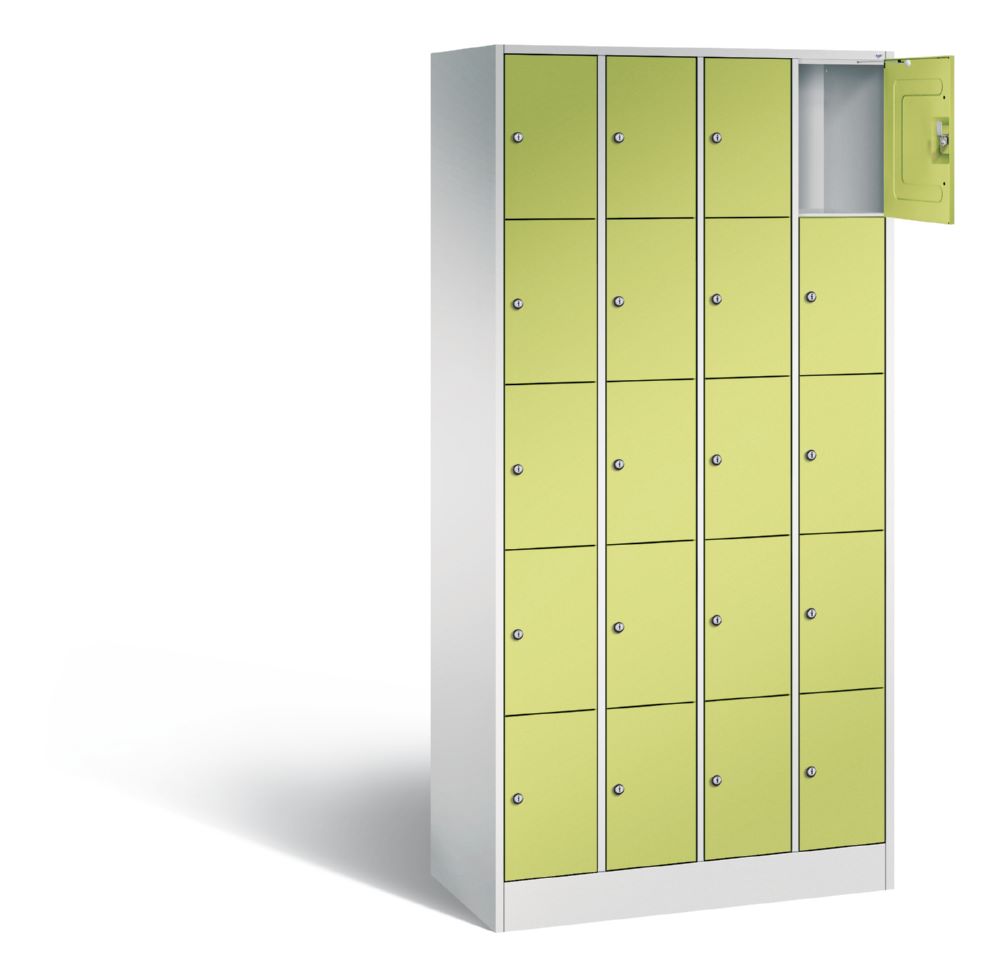 Produktbild C+P Schließfachschrank Serie 8070 H 1950 x B 900 x T 480 mm lichtgrau viridingrün bild 2