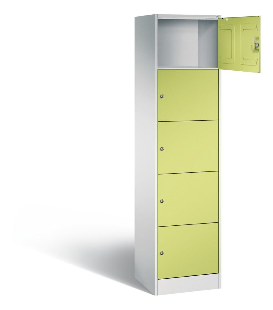 Produktbild C+P Schließfachschrank Serie 8070 5 Fächer viridingrün 460 x 480 x 1950 mm bild 2