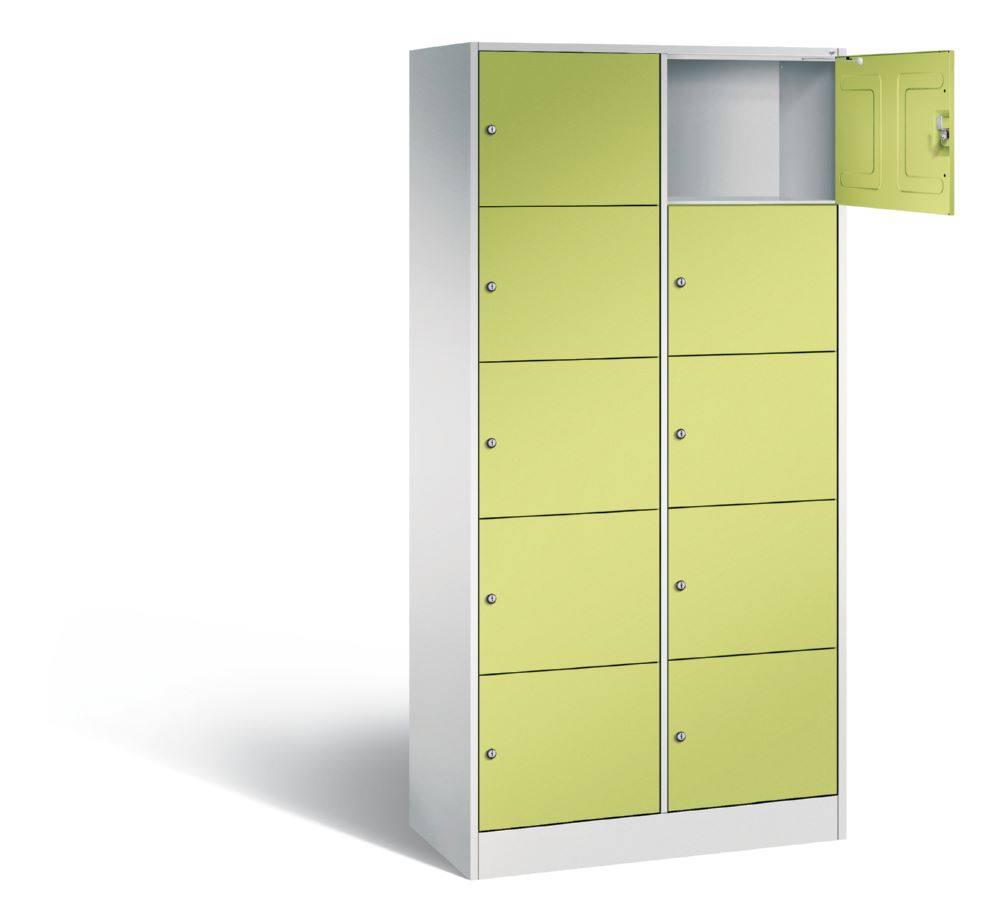 Produktbild C+P Schließfachschrank Serie 8070 1950 x 900 x 480 mm lichtgrau viridingrün bild 2