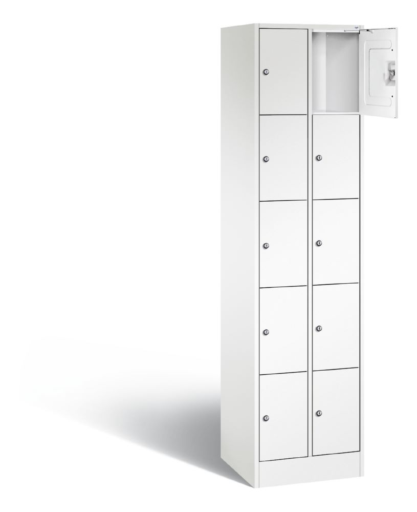 Produktbild C+P Schließfachschrank Serie 8070 H 1950 x B 460 x T 480 mm in weiß bild 2