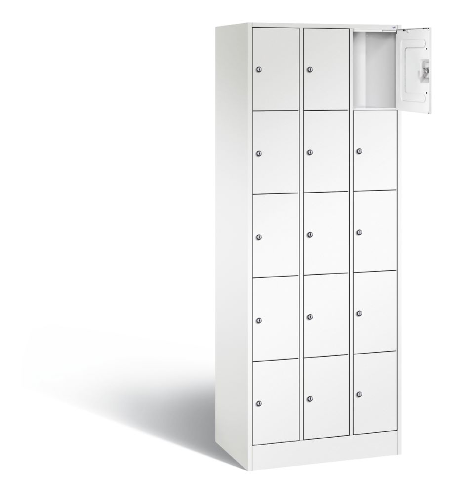Produktbild C+P Schließfachschrank Serie 8070 H 1950 x B 680 x T 480 mm in weiß bild 2