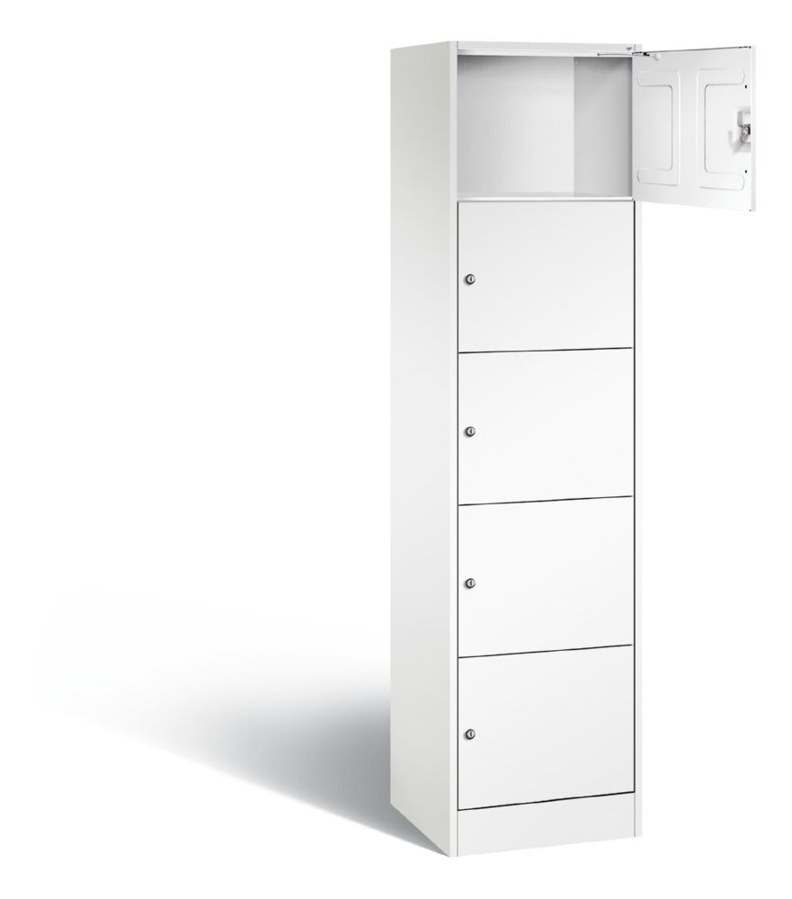Produktbild C+P Schließfachschrank Serie 8070 H 1950 x B 460 x T 480 mm in weiß bild 2