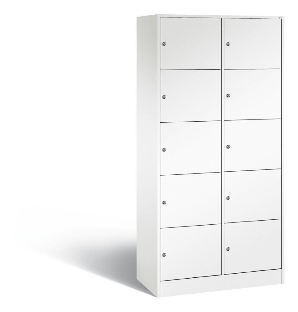 Produktbild C+P Schließfachschrank Serie 8070 H x 1950 B x 900 T x 480 mm in weiß