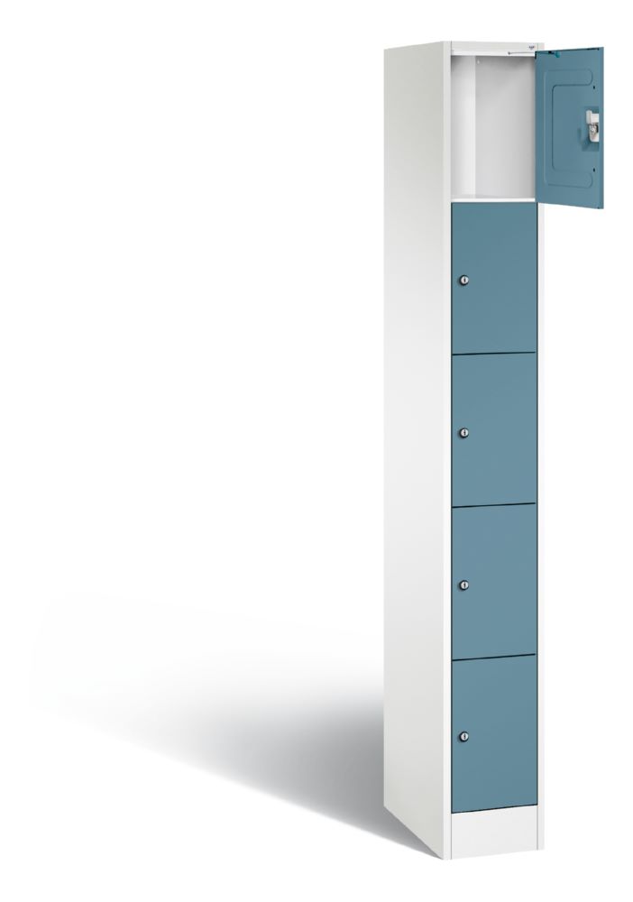 Produktbild C+P Schließfachschrank Serie 8070 mit Flügeltüren horizontblau 240 x 480 x 1950 mm bild 2