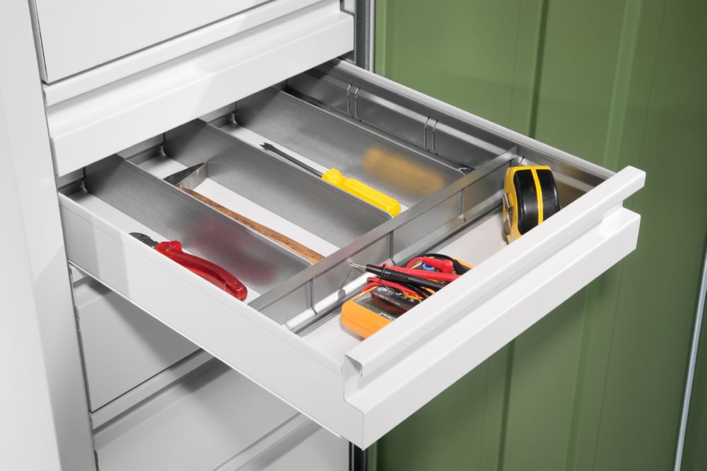 Produktbild C+P Schubladeneinteilung mit verzinkten Trennblechen 930 mm