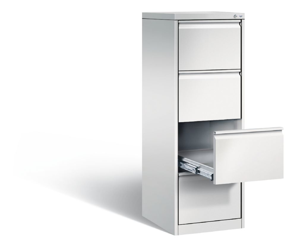 Produktbild C+P Karteischrank mit 4 Schubladen Acurado lichtgrau 433 x 590x 1357 mm bild 2