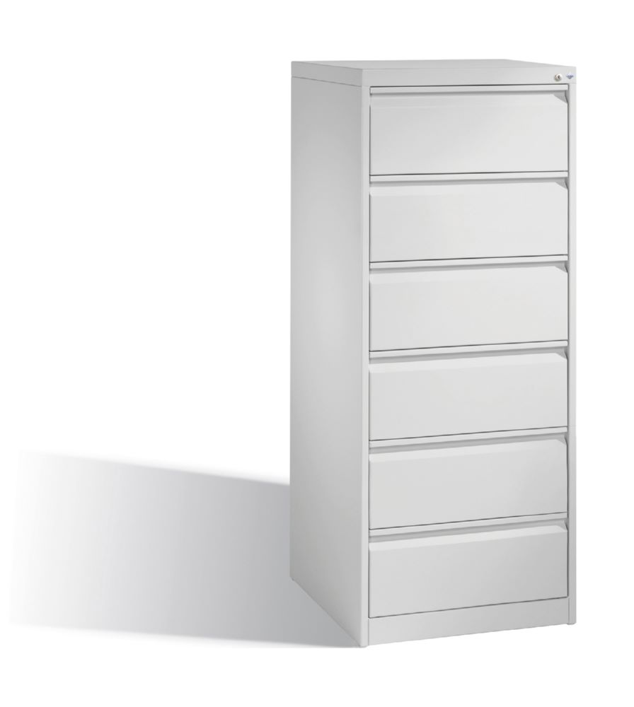 Produktbild C+P Schubladenschrank Acurado 6 Schubladen in lichtgrau 553 x 590 x 1357 mm