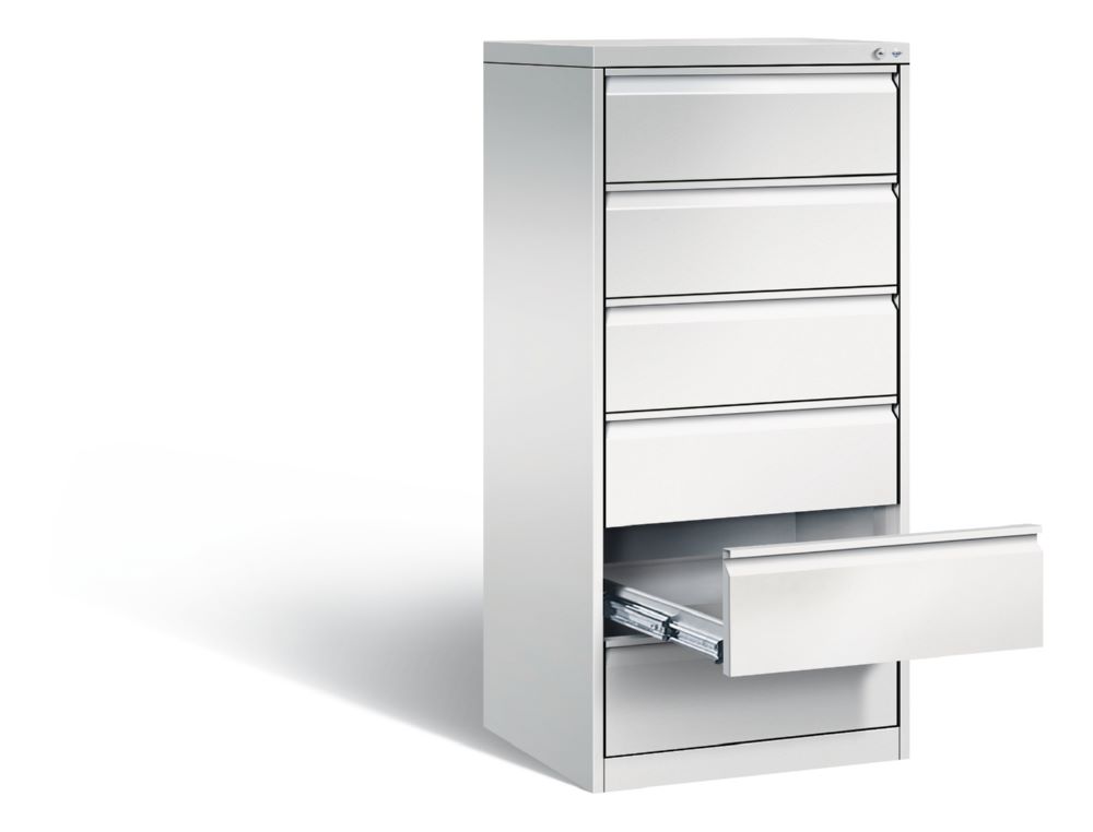 Produktbild C+P Schubladenschrank Acurado 6 Schubladen in lichtgrau 553 x 590 x 1357 mm bild 2