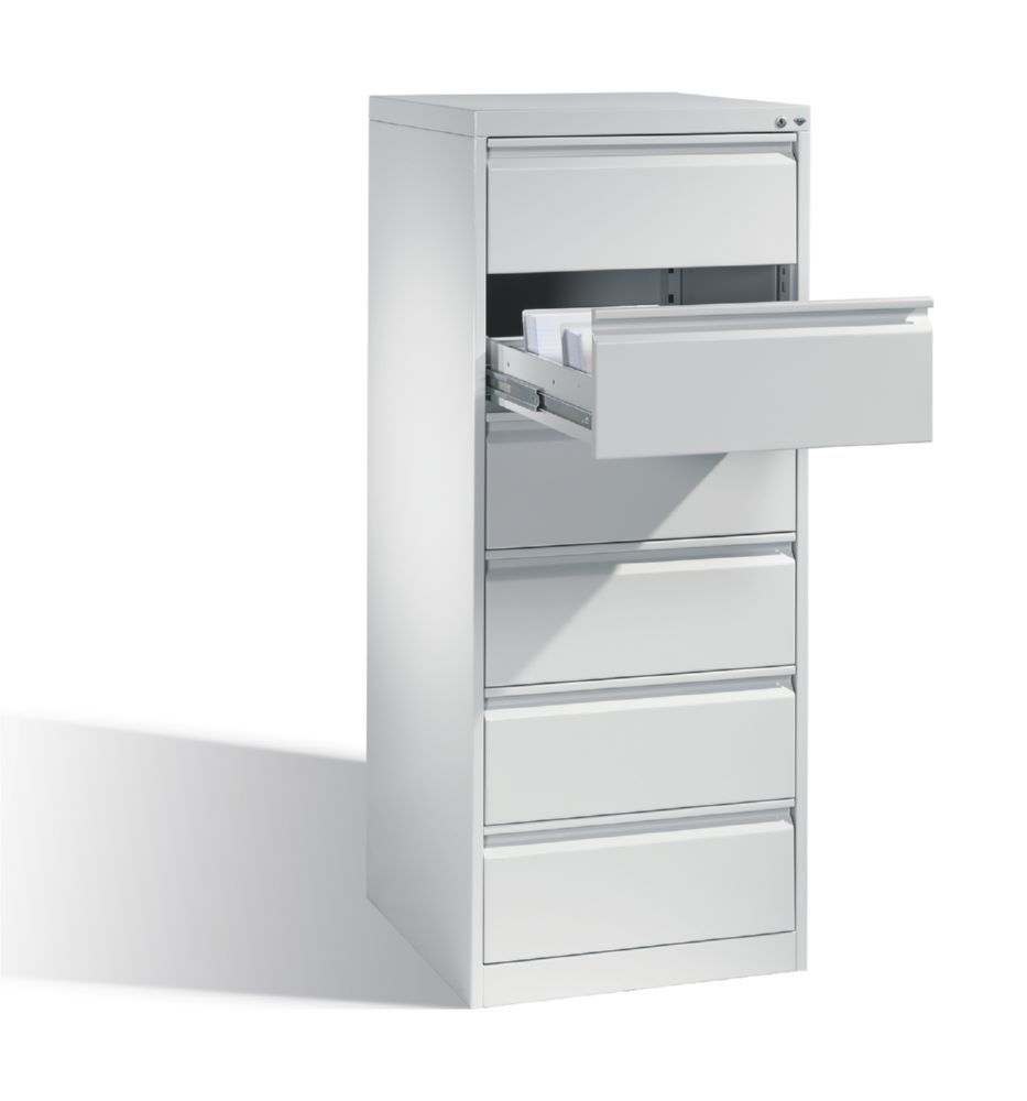 Produktbild C+P Schubladenschrank Acurado 6 Schubladen in lichtgrau 553 x 590 x 1357 mm bild 3
