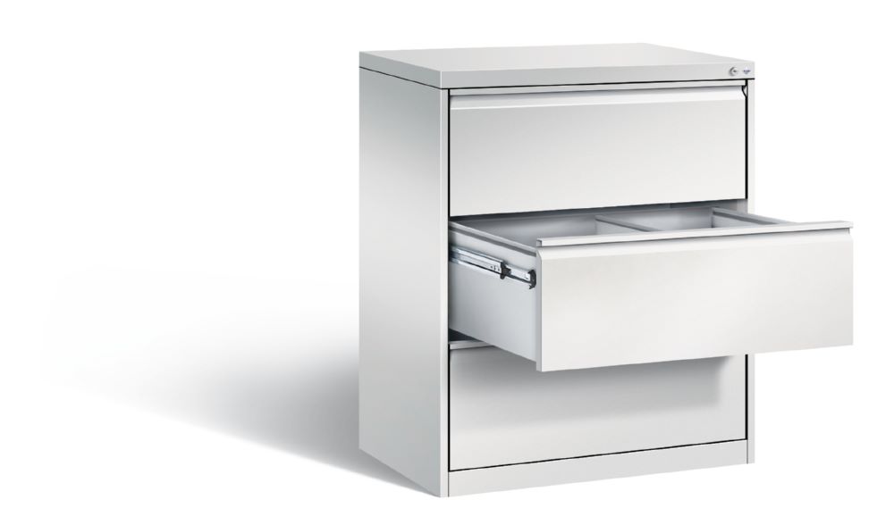 Produktbild C+P Schubladenschrank Acurado mit Teleskopschienen lichtgrau 787 x 590 x 1045 mm bild 2