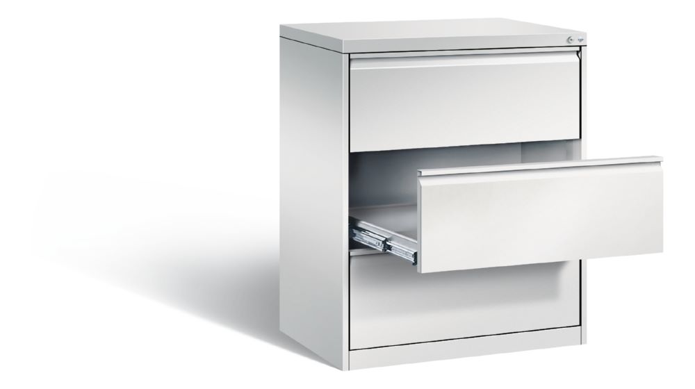 Produktbild C+P Kleiner Schubladenschrank abschlißsbar Acurado lichtgrau 787 x 590 x 1045 mm bild 2