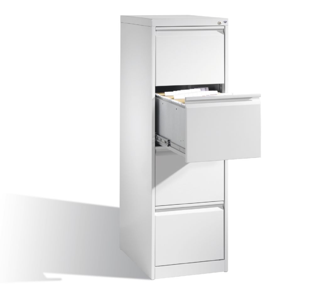 Produktbild C+P Aktenschrank mit Schubladen Acurado weiß 433 x 590 x 1357 mm bild 3