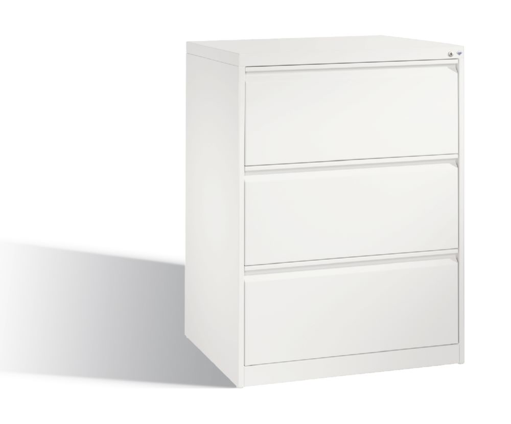 Produktbild C+P Kleiner Schubladenschrank mit Schloss Acurado weiß 787 x 590 x 1045 mm