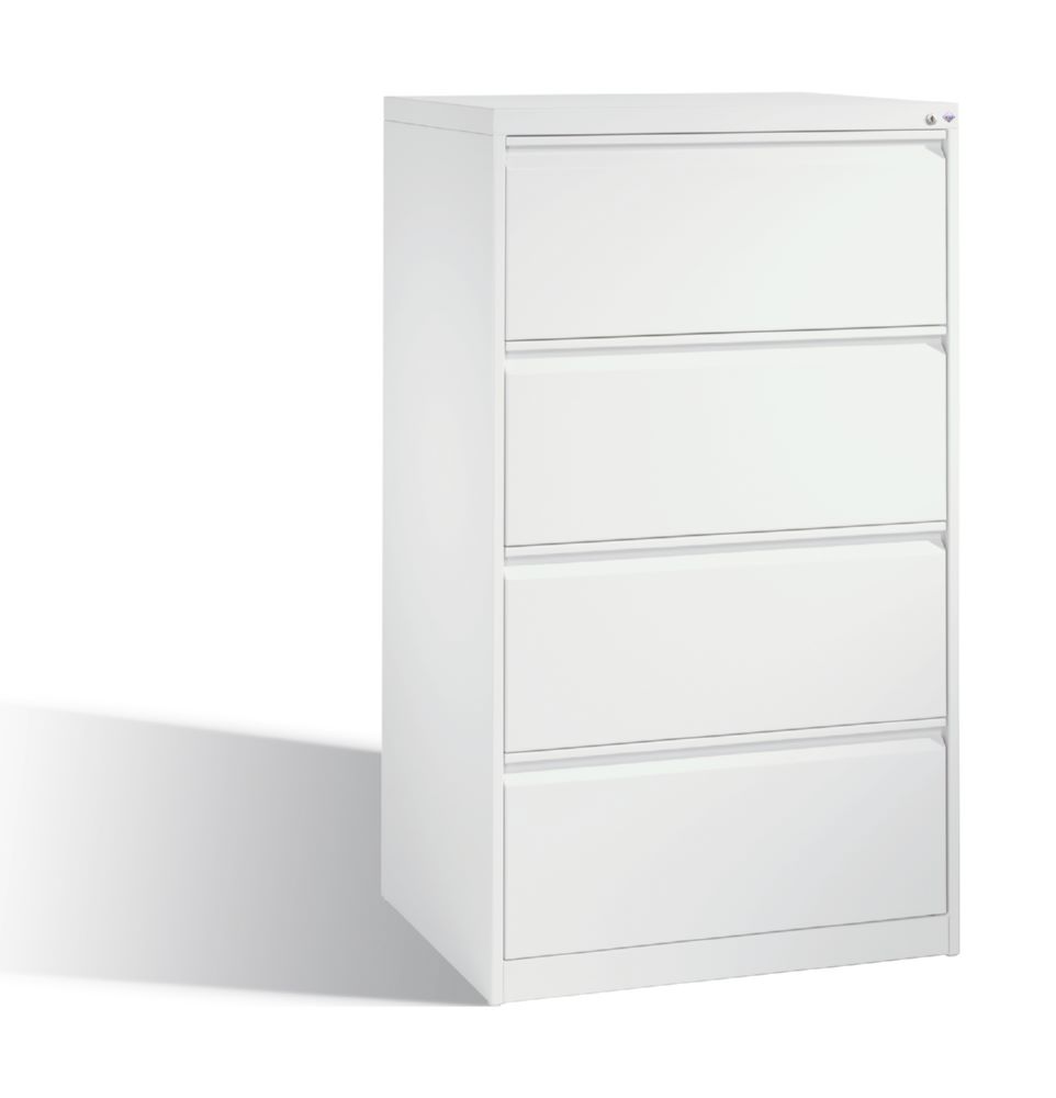 Produktbild C+P Büro Schubladenschrank Acurado 4 fach weiß 787 x 590 x 1357 mm