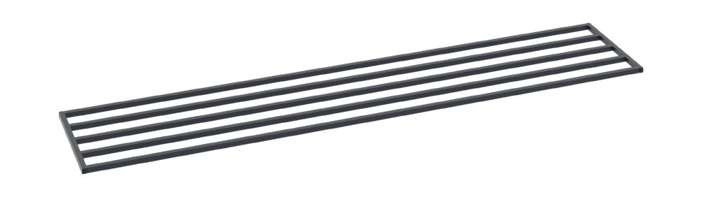 Produktbild C+P Schuhrost aus Vierkantrohr für Sitzbank B 1500 x T 350 mm schwarzgrau