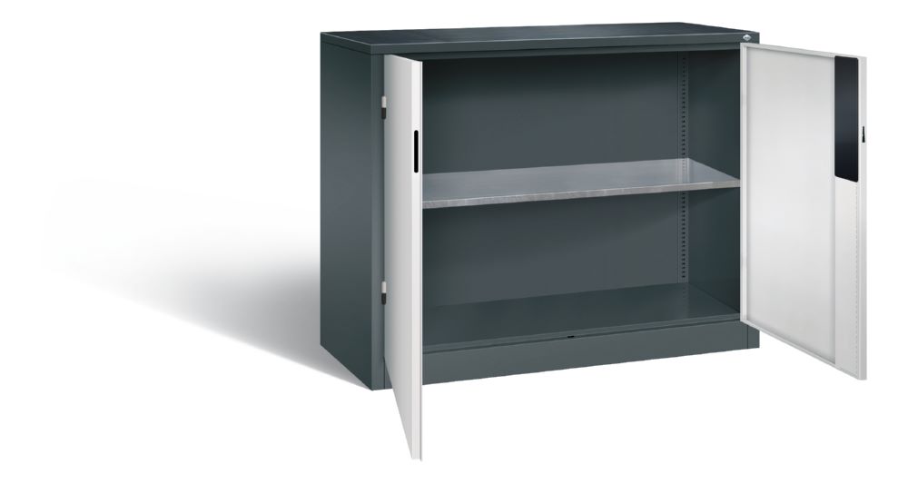 Produktbild C+P Schwerlastschrank mit 110 kg Belastbarkeit in hellgrau 1200 x 500 x 1000 mm bild 2