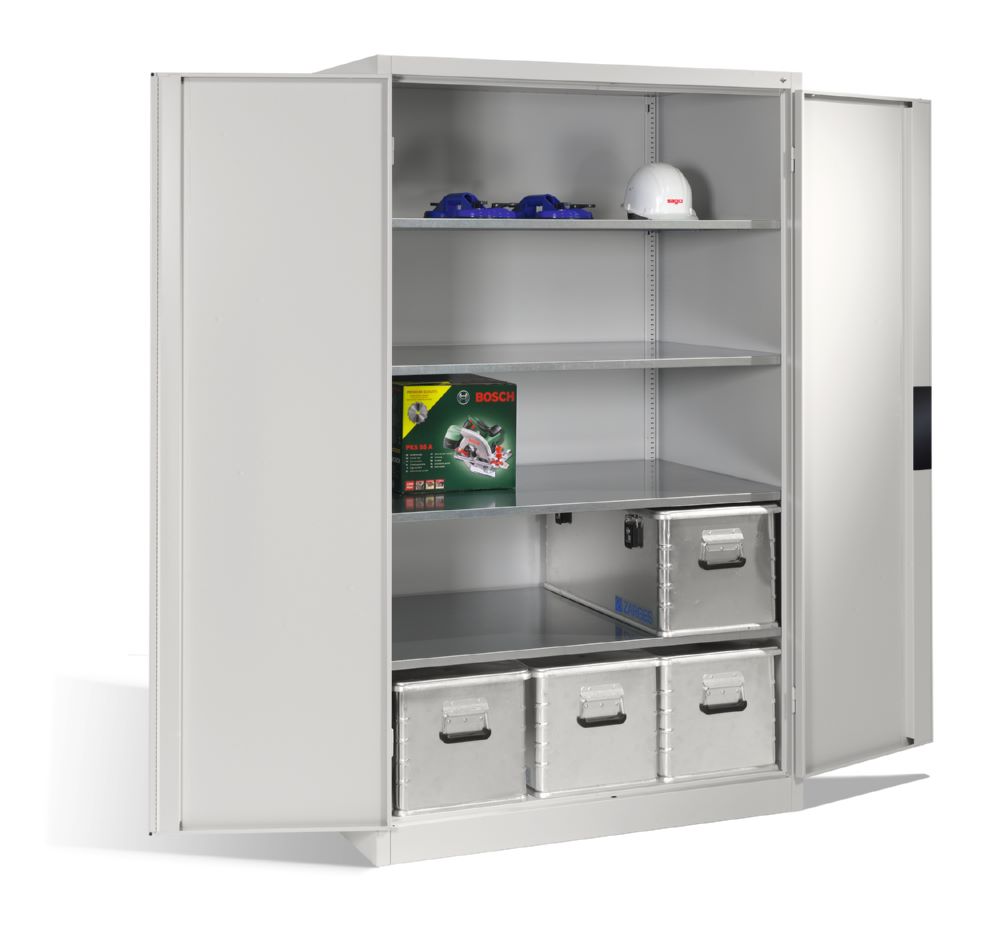 Produktbild C+P Schwerlastschrank Serie 89 1950 x 1200 x 800 mm in lichtgrau bild 3