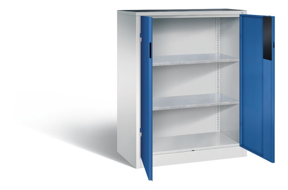 Produktbild C+P Schwerlastschrank mit Zylinderschloss enzianblau 930 x 500 x 1200 mm bild 2