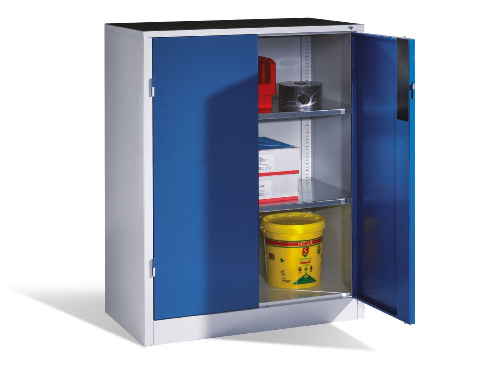 Produktbild C+P Schwerlastschrank mit Zylinderschloss enzianblau 930 x 500 x 1200 mm bild 3