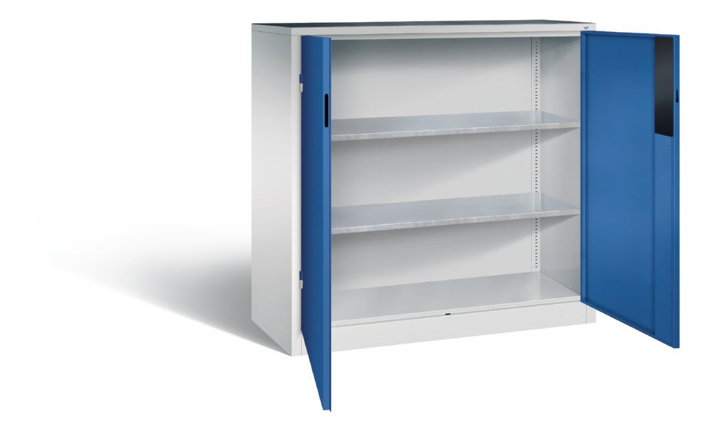 Produktbild C+P Schwerlastschrank mit Zylinderschloss in enzianblau 1200 x 500 x 1200 mm bild 2