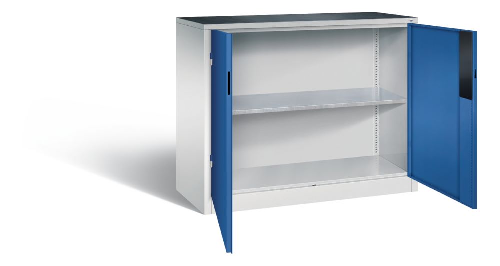 Produktbild C+P Schwerlastschrank bis 110 kg Belastbarkeit enzianblau 1200 x 500 x 1000 mm bild 2