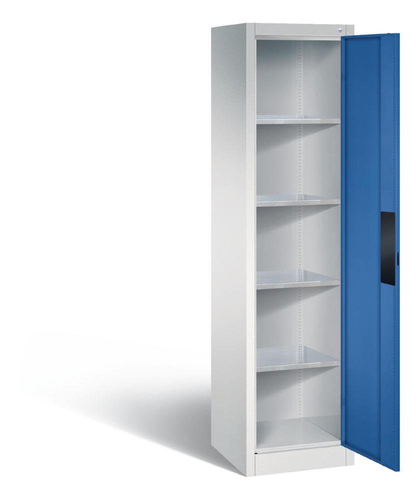 Produktbild C+P Schwerlastschrank mit 4 Fachböden enzianblau 502 x 500 x 1950 mm bild 2