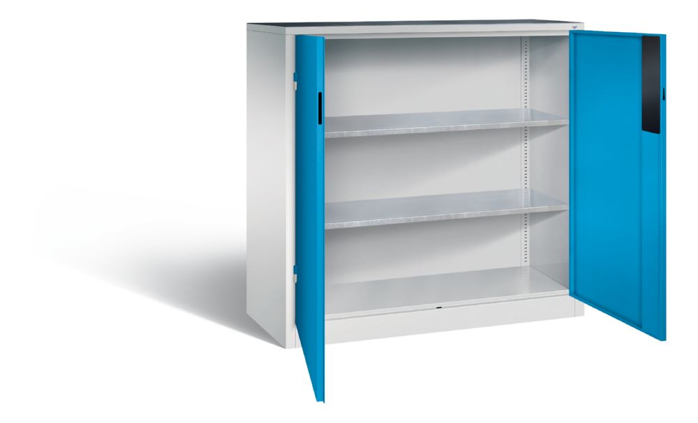 Produktbild C+P Schwerlastschrank Serie 89 mit Zylinderschloss lichtblau 1200 x 500 x 1200 mm bild 2