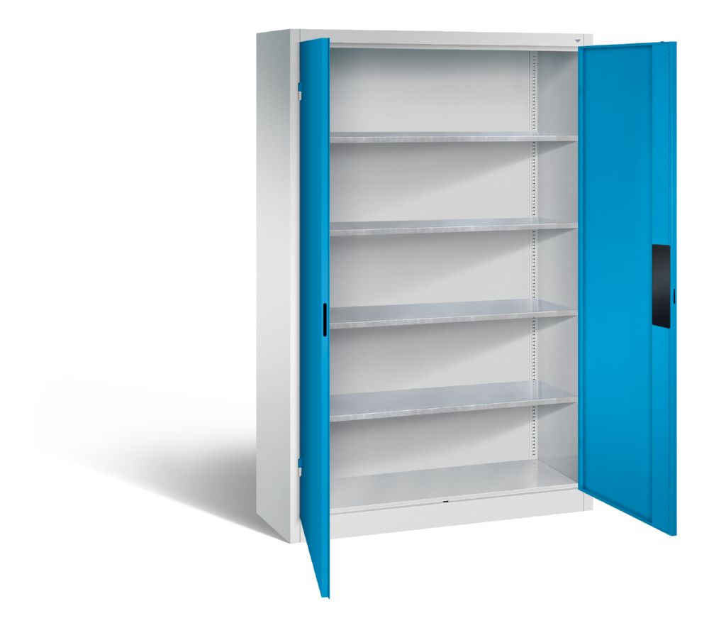Produktbild C+P Schwerlastschrank mit 4 Einlegeböden lichtblau 1200 x 400 x 1950 mm bild 2