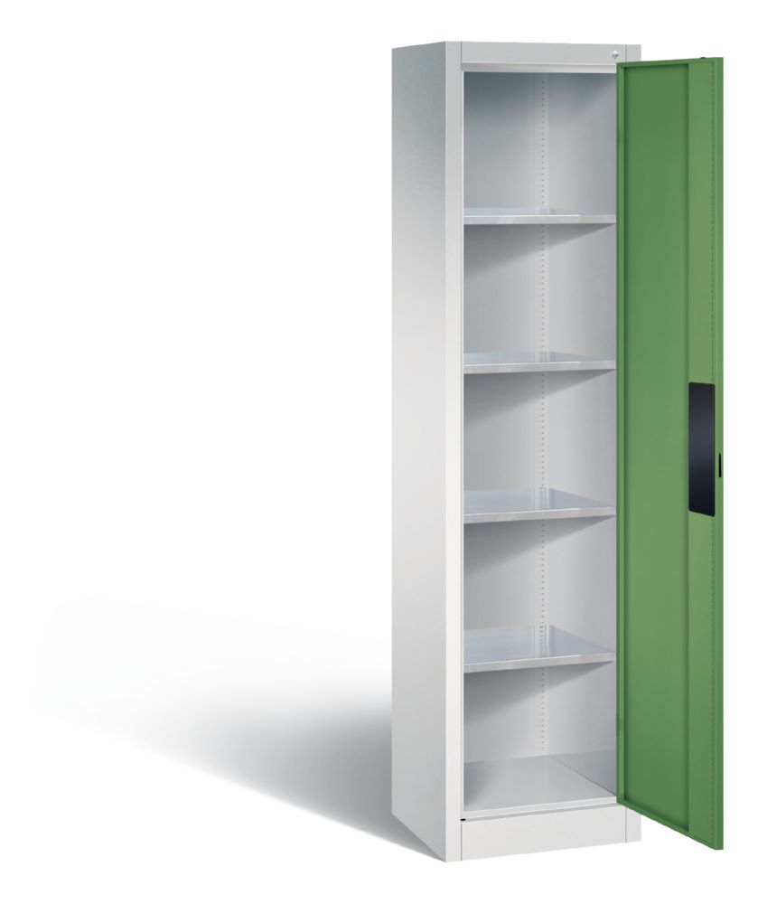 Produktbild C+P Schwerlastschrank 4 Einlegeböden resedagrün 502 x 400 x 1950 mm bild 2