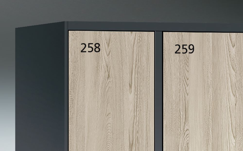 Produktbild C+P selbstklebende Nummerierung 3 stellig für Garderobenschrank schwarz