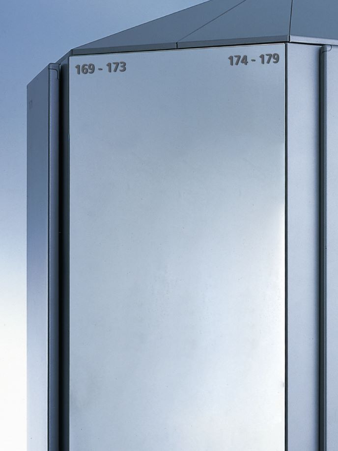 Produktbild C+P Selbstklebende Folien Nummerierung 3 stellig für Garderobenschrank weißaluminium